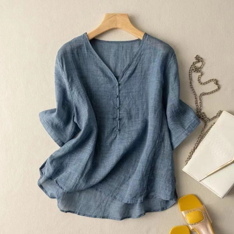 Mayla Linen Blouse