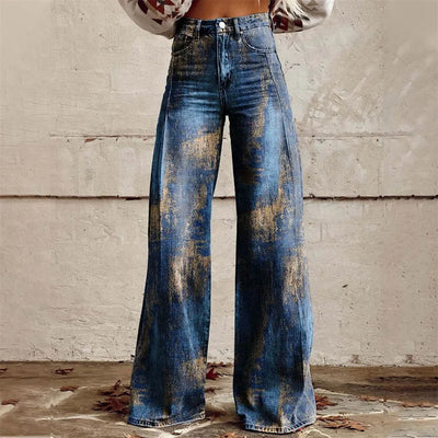 Zampa Printed Jeans