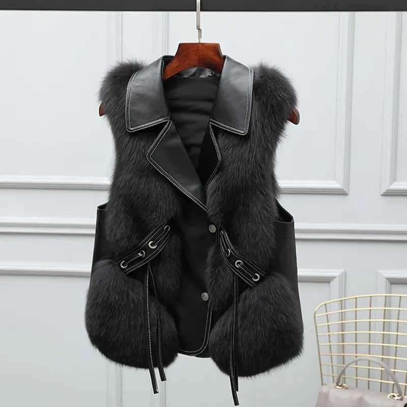 Lucia Fur Vest